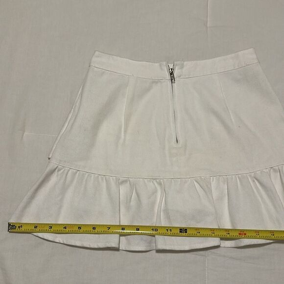 NWOT Emory Park White Ruffle Skirt Size S - Picture 11 of 13